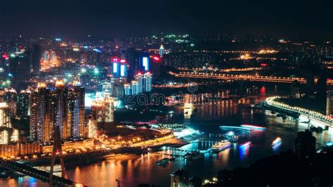 Night View of Chongqing, China Stock Photo - Image of call, build: 165712920