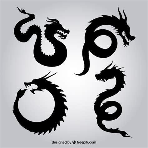 Chinese dragon stencil Vectors & Illustrations for Free Download | Freepik