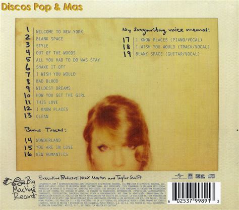 Discos Pop & Mas: Taylor Swift - 1989 (Deluxe)