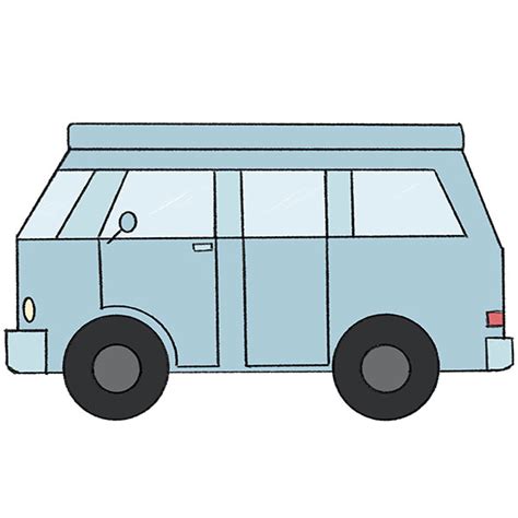 How to Draw a Van - Easy Drawing Tutorial For Kids