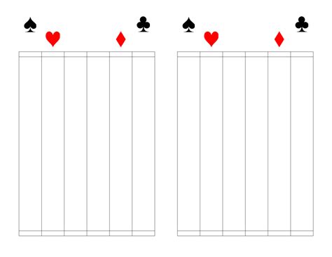 Pinochle Score Pad Free Download