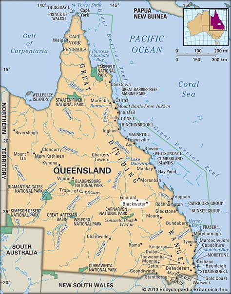 Map Of Queensland Australia With Cities And Towns - Pooh Ulrika