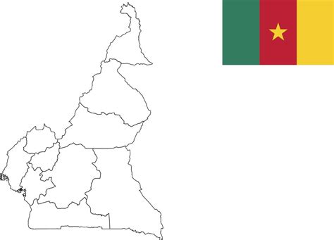 map and flag of Cameroon 10199578 Vector Art at Vecteezy