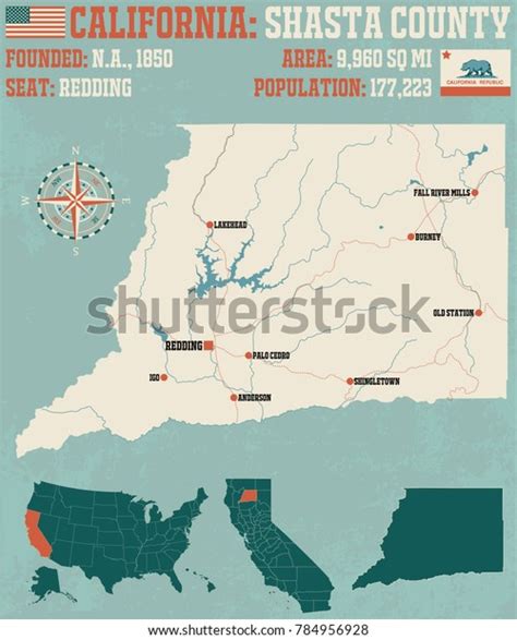 39 Shasta County Map Images, Stock Photos & Vectors | Shutterstock