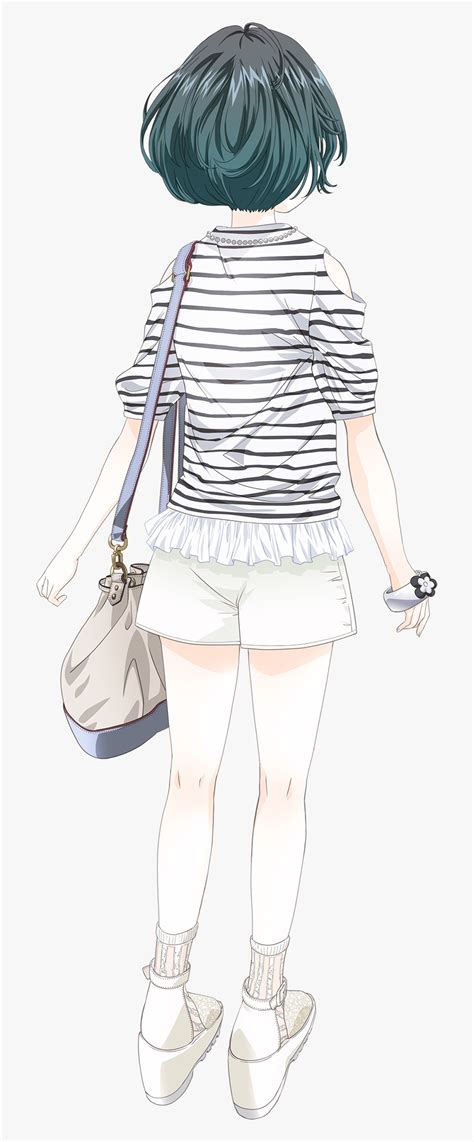 Animated Girl Back Png , Png Download - Anime Girl Back Png ...