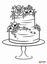 30  Wedding Cake Coloring Pages Free Printable PDF & Online sketch template
