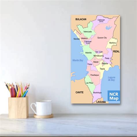 Laminated Educational Posters Charts Philippine Map Ncr Map World | The ...