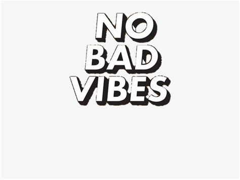 Nice Text Quotes Tumblr Sticker Popular Aesthetic Retro - No Bad Vibes: Notebook Journal Dot ...