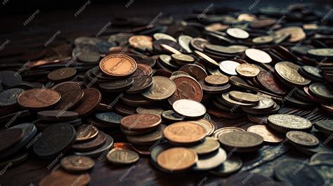 Premium Photo | A pile of coins with one of them labeled'pennies'on it