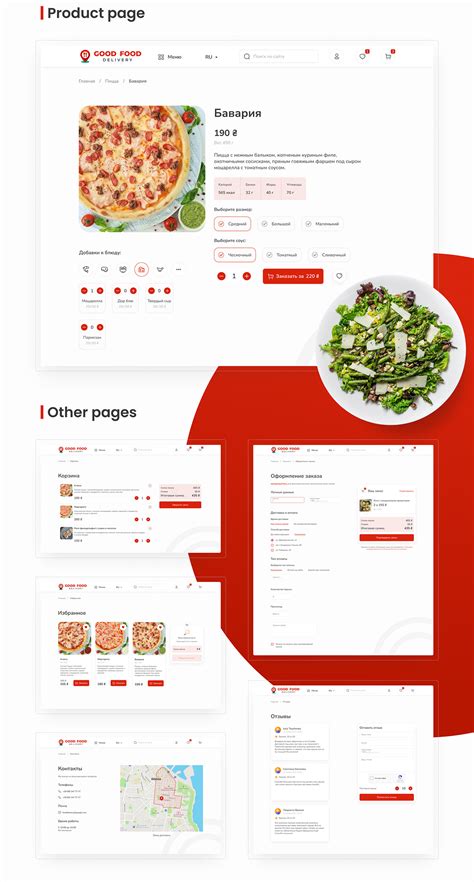 Food Delivery Website Template on Behance