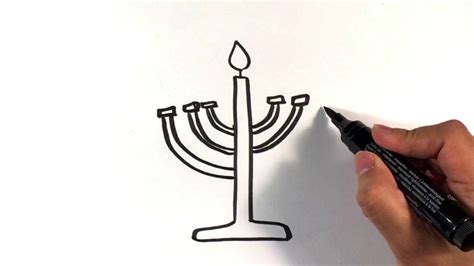 Menorah Sketch at PaintingValley.com | Explore collection of Menorah Sketch