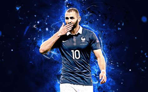 Download wallpapers Karim Benzema, football stars, France National Team, fan art, Benzema ...