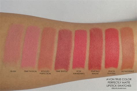 Avon Perfectly Matte Lipstick Swatches with the 8 New Nudes!