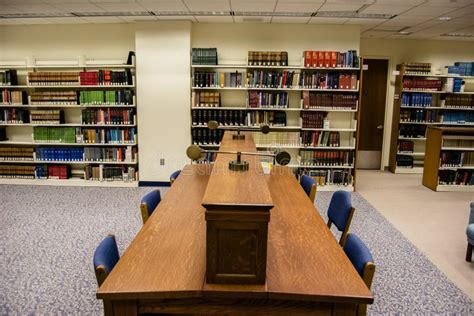 University Library Study Table from Above Stock Image - Image of people ...