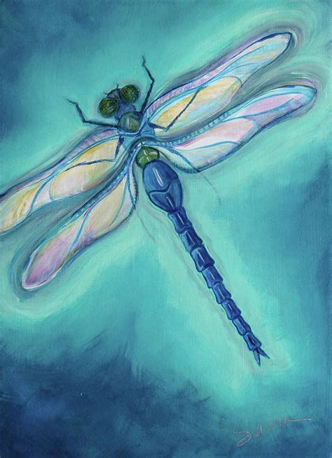 Dragonfly Canvas Print / Canvas Art by Sabina Espinet | Dragonfly painting, Dragonflies and Fine ...