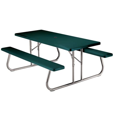 Lifetime 6 ft. Folding Picnic Table with Benches-22119 - The Home Depot