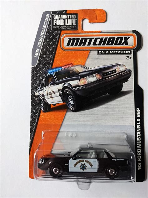 Amazon.com: Matchbox California Highway Patrol Ford Mustang LX SSP ...