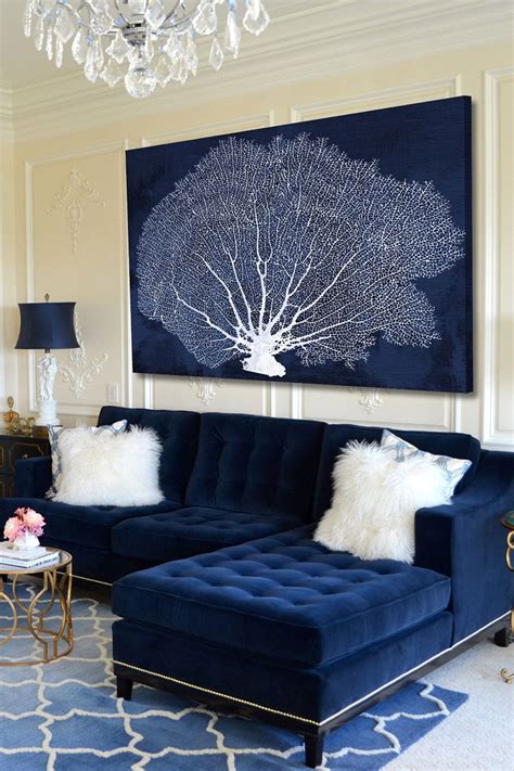 Blue White Living Room Decorating Ideas - numeraciondecartas