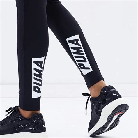 Puma Women's Black Leggings | Depop