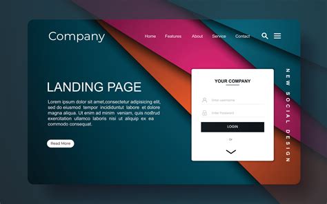 Landing page template of Creative process. Modern flat design concept ...