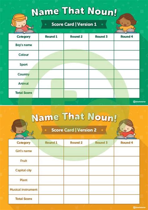 Grammar Game - Name That Noun! Teaching Resource | Teach Starter | Grammar games, Nouns, Teaching