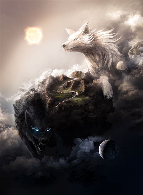 Skoll and Hati by Threepwoody on DeviantArt