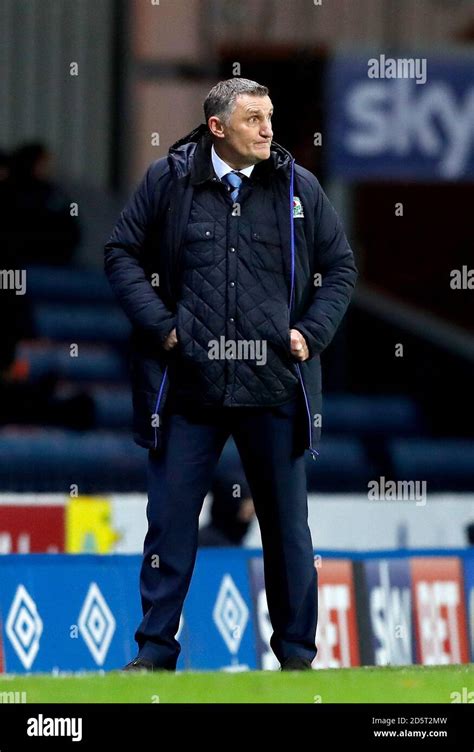 Blackburn Rovers manager Tony Mowbray Stock Photo - Alamy