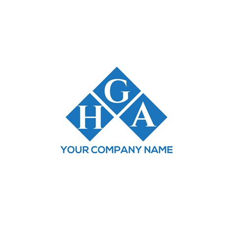 GHA letter logo design on WHITE background. GHA creative initials letter logo concept. GHA ...