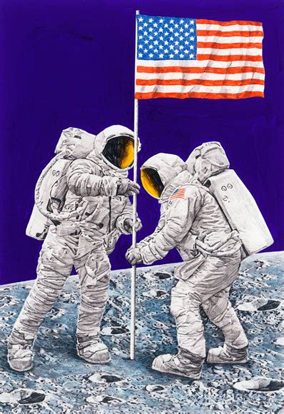 Moon Landing Flag