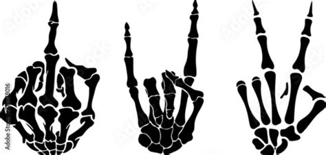 Skeleton Middle Finger Svg Middle Finger Clip Art Fuck You Etsy India ...