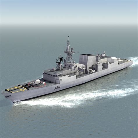 Halifax Class Frigate 3d Model