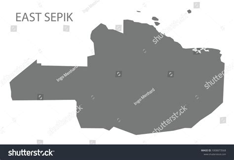 East Sepik Map Papua New Guinea Stock Vector (Royalty Free) 1008873568 ...