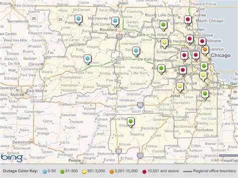 Illinois Power Outage Map Comed