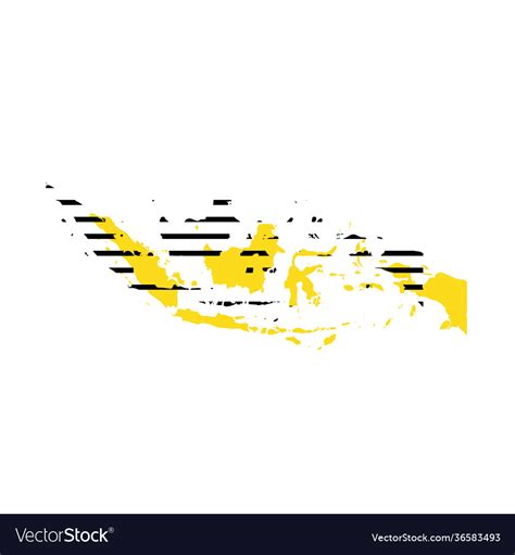 Indonesia - country silhouette Royalty Free Vector Image