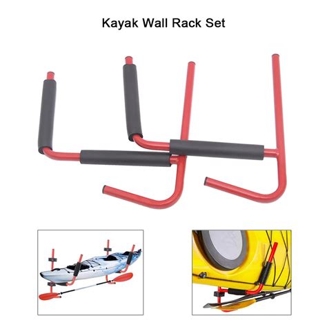 Kayak Wall Rack Ladder Wall Mount Storage Hanger Rack Sit On Top Canoe ...