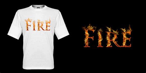 Fire T-shirt design by K4tEe on DeviantArt