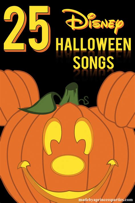 Top 25 Disney Halloween Party Songs - Made by a Princess