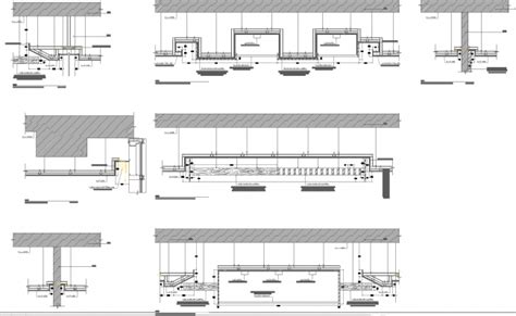 False ceiling section detail drawings cad files | False ceiling design, False ceiling, Gypsum ...