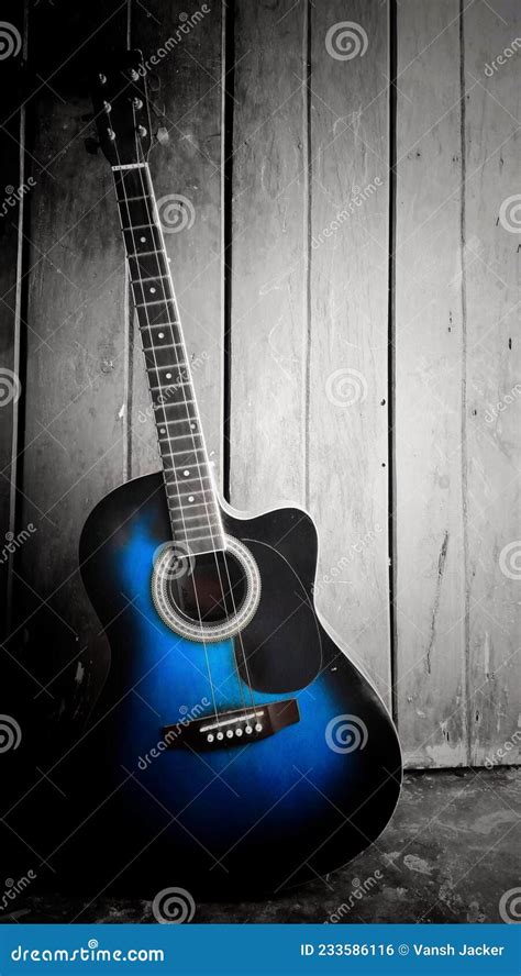 Blue or Black Color. Spanish Acoustic Guitar Wallpaper in HD Quality ...