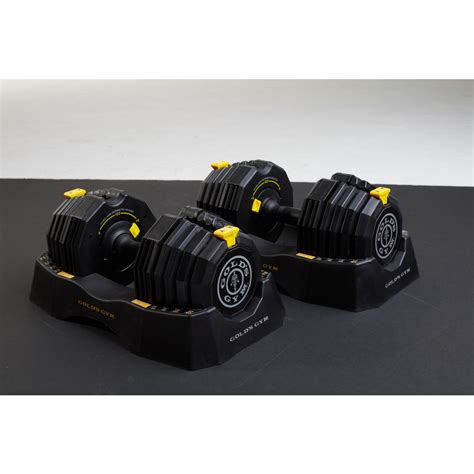 Gold's Gym 110 lbs. Adjustable Dumbbell Set-GGSAW25516 - The Home Depot