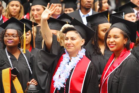 Class President Jessica Valadez waves to family and friends at Eastern ...