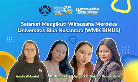 Selamat Mengikuti Wirausaha Merdeka Universitas Bina Nusantara (WMK ...