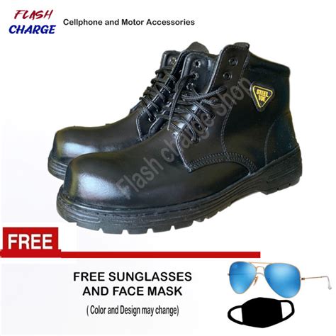 Hi-Cut Steel Toe Construction Shoes for Men Non-Slip Industrial and ...