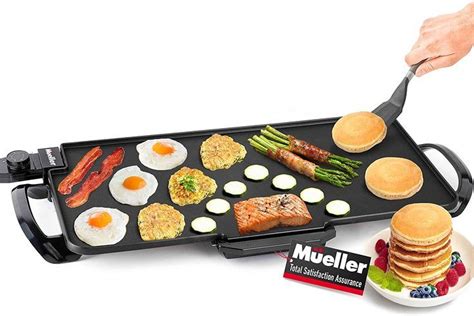 24-Inch Pancake Griddle, Non-Stick Coated Electric Griddle with Removable Plate | Pancake ...