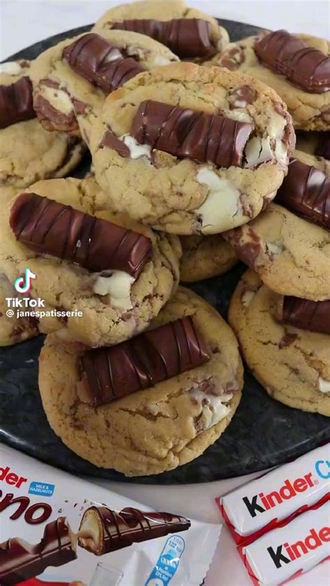 Kinder Bueno Cookie Recipe in 2024 | Cookie recipes, Dessert recipes easy, Baking