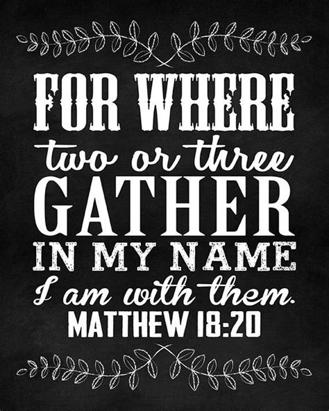 When Two or More Are Gathered in His Name