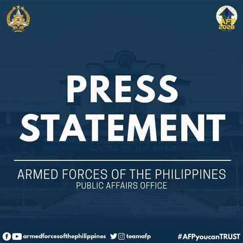 AFP STATEMENT | On the Appointment of new DND Secretary