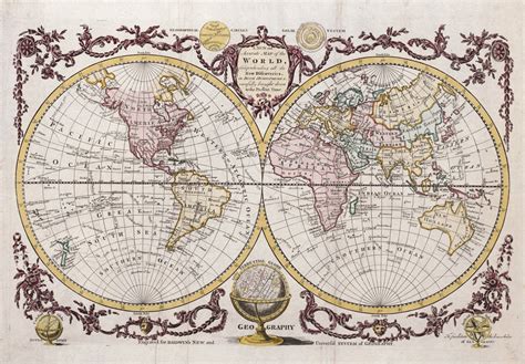 Ancient World Maps: World Map 18th Century