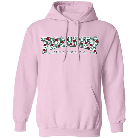 Thrasher Roses Pink Hoodie - Resttee