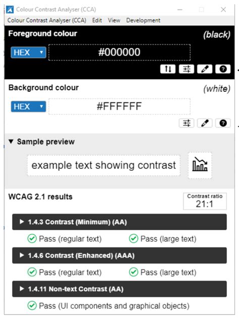 Colour Contrast Analyzer – hackscience.education